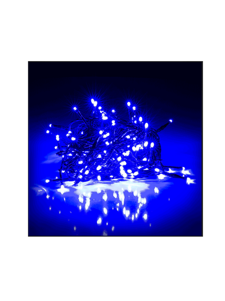 100 LED DIODŲ GIRLIANDA  (mėlyna)