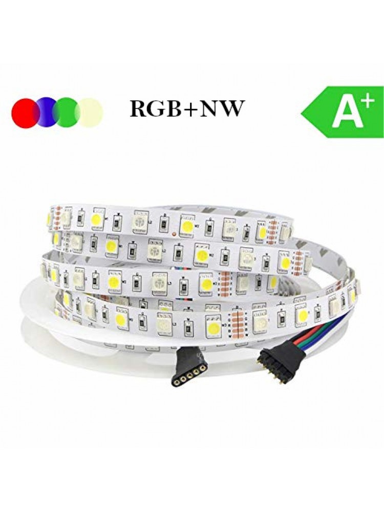 LED  RGB+NW (dienos šviesa) 14,4W/m, IP20 
