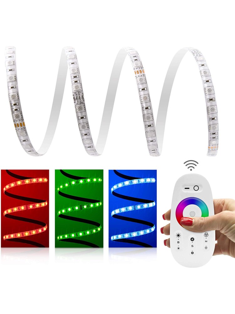 LED juosta RGB  5m PRO + valdiklis + maitinimo šaltinis
