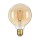 LED lemputė 4W  su gintariniu paviršiumi  GOLDEN GLASS  E27 G60 2500K  (šilta šviesa)  Filament