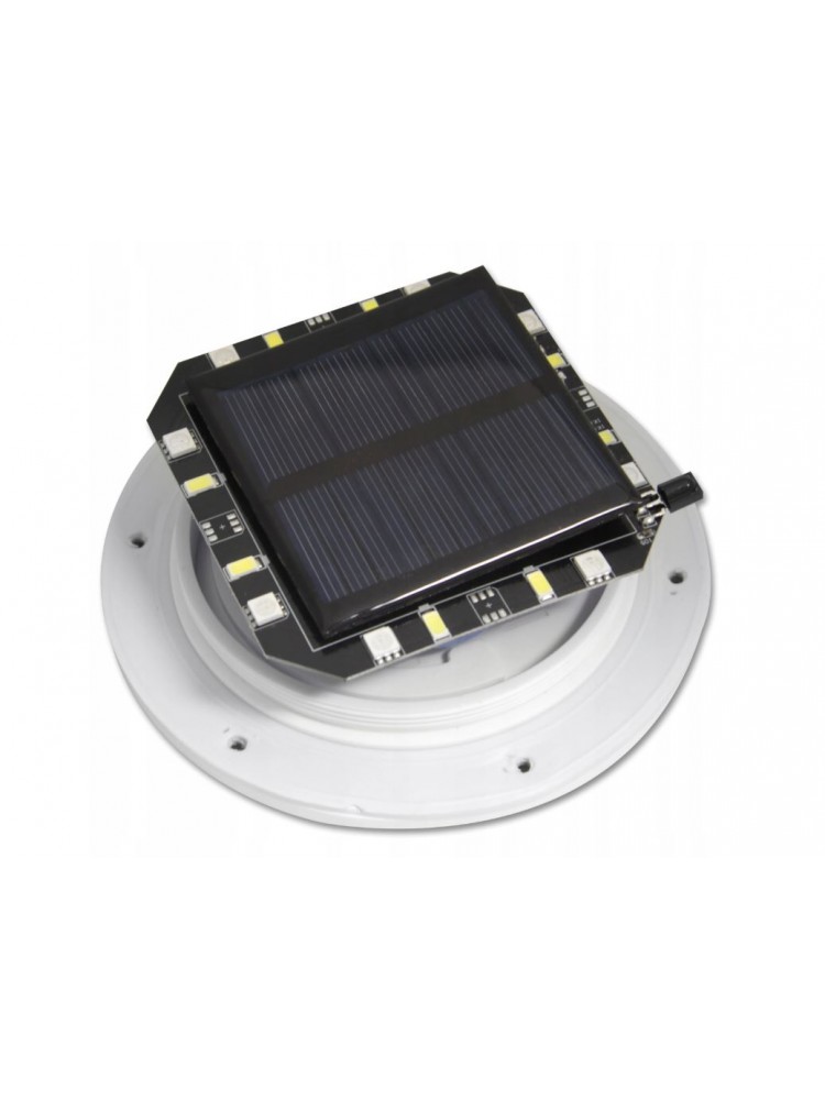 LED sodo šviestuvas  RGB 30cm su saulės pakraunama baterija + nuotolinis valdymo pultelis