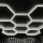 2370x2290mm 8HEX 280W 6000K LED HEXAGON  apšvietimo komplektas