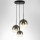 Pakabinamas šviestuvas  CHANDELIER juoda-sidabrinė