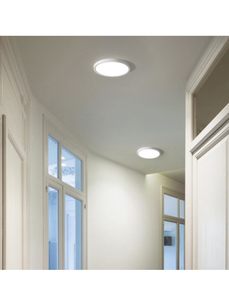 12W SLIM LED paviršinis šviestuvas, montuojamas prie lubų, apvalus, 3000K, 17cm  