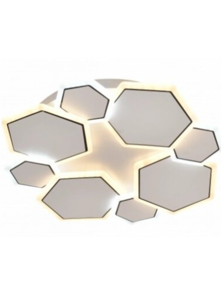 LED lubų šviestuvas, 68W, baltas/pilkas, CCT šviesa, nuotolinis valdymas LED lubų šviestuvas, 68W, baltas/pilkas, CCT šviesa, nuotolinis valdymas