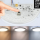 LED lubų šviestuvas, 36W,juodas/baltas, CCT šviesa
