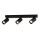 VIRŠTINKINIS LED ŠVIESTUVAS  3 x GU10  540x60x180mm- JUODAS 